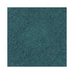 Heavy-Duty Scrubbing Floor Pads, 20" Diameter, Green, 5/carton