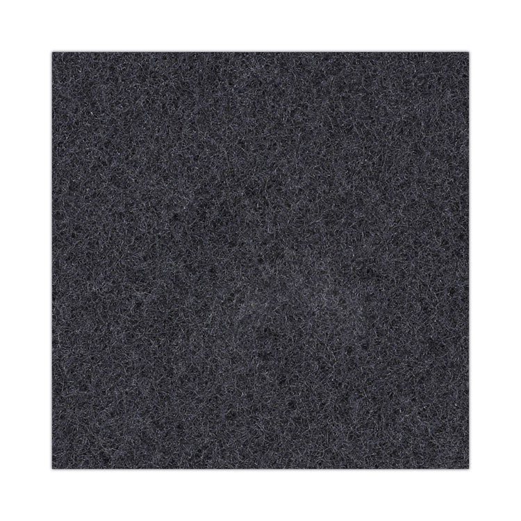Stripping Floor Pads, 20" Diameter, Black, 5/carton
