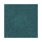 Heavy-Duty Scrubbing Floor Pads, 17" Diameter, Green, 5/carton