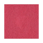 Buffing Floor Pads, 16" Diameter, Red, 5/carton