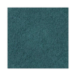 Heavy-Duty Scrubbing Floor Pads, 16" Diameter, Green, 5/carton