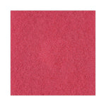 Buffing Floor Pads, 15" Diameter, Red, 5/carton