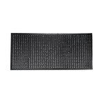 Safewalk-Light Heavy-Duty Anti-Fatigue Mat with Flow-Through Backing, Rubber, 36 x 120, Black