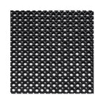Safewalk-Light Heavy-Duty Anti-Fatigue Mat with Flow-Through Backing, Rubber, 36 x 120, Black