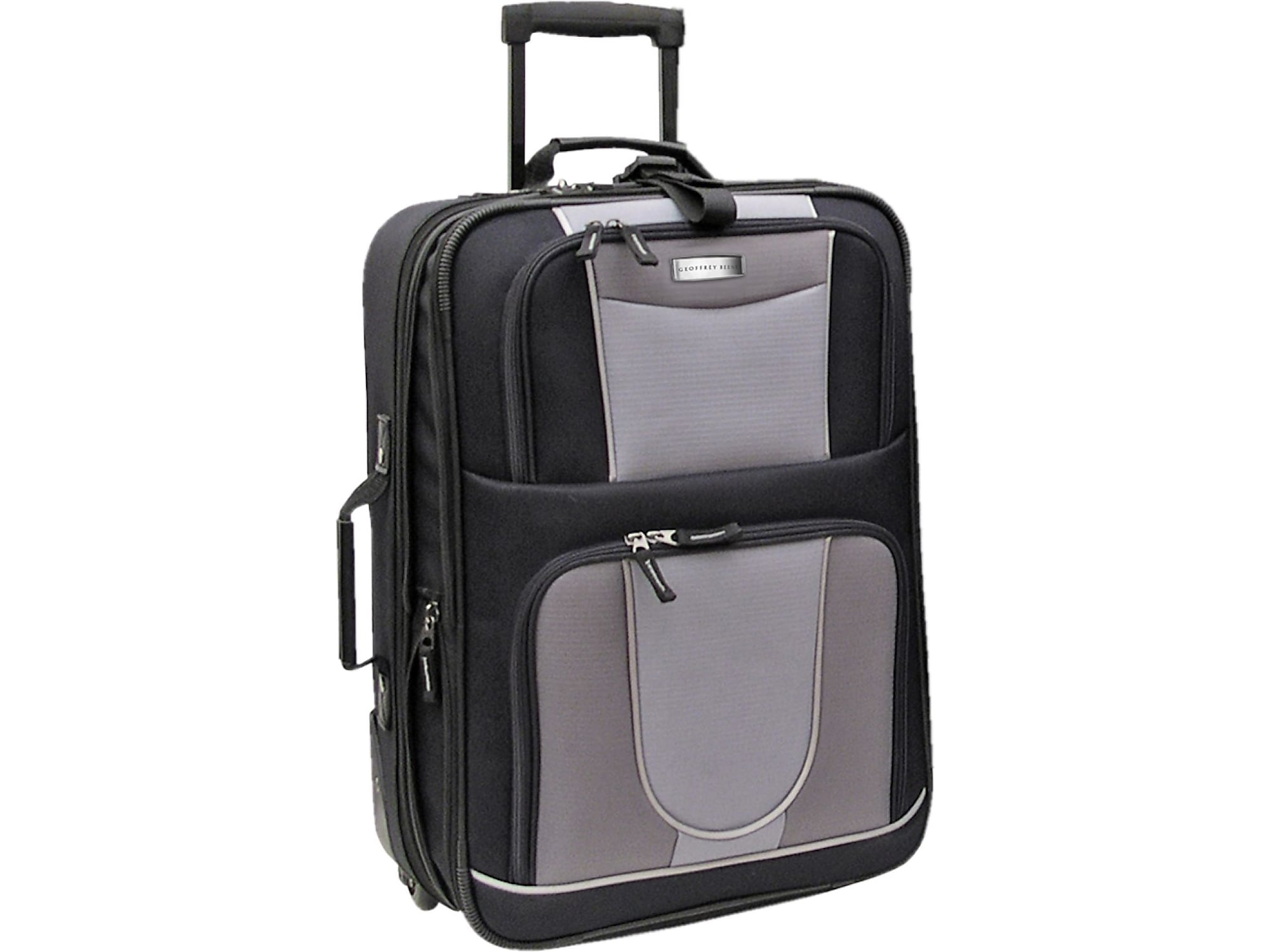 Geoffrey Beene 20" Carry-On Luggage, 2-Wheeled, Black/Gray (GB224-21)