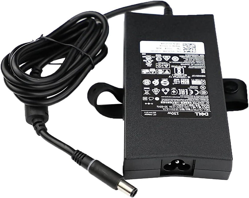 Dell 130W 3-Prong AC Adapter/Charger for Dell Alienware, Inspiron, Latitude, Precision, and Studio Series Laptops, Black (VJCH5)