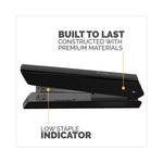 LX820 Classic Full Strip Stapler with Antimicrobial Protection, 20-Sheet Capacity, Black