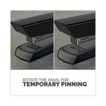 LX820 Classic Full Strip Stapler with Antimicrobial Protection, 20-Sheet Capacity, Black