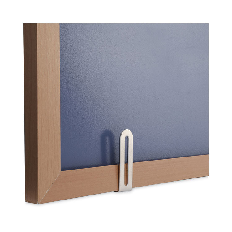 Deluxe Melamine Dry Erase Board, 48" x 36", White Surface, Oak Finished Fiberboard (MDF) Frame