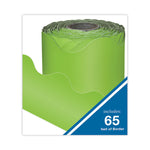 Rolled Borders, Scalloped Border, Back to School, 2.25" x 65 ft, Lime