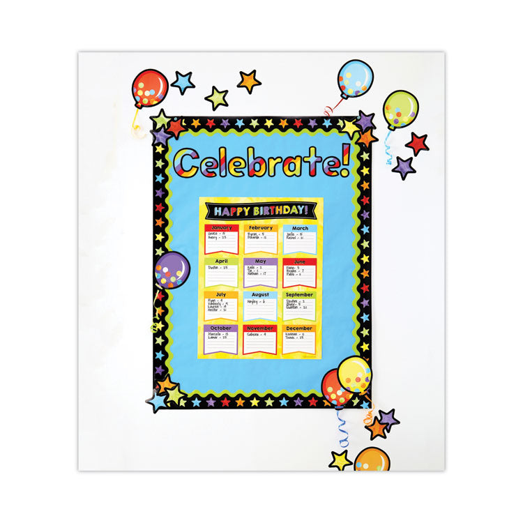 Rolled Borders, Scalloped Border, Back to School, 2.25" x 65 ft, Lime