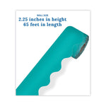 Rolled Borders, Scalloped Border, Back to School, 2.25" x 65 ft, Teal