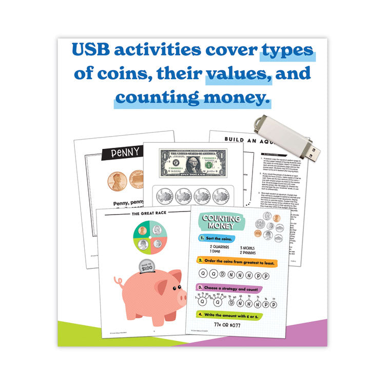 In a Flash USB, US Money, Ages 6-8, 229 Pages