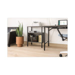 Simple Work Desk, 45.5" X 23.5" X 29.5", Gray