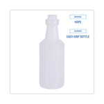 Easy-Grip Plastic Spray Bottle, 16 oz, Clear, 24/Carton