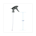 Chemical-Resistant Trigger Sprayer 320CR, 7.25" Tube, Fits 16 oz Bottles, Gray, 24/Carton