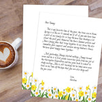 Great Papers Daffodil Meadow Delight Everyday Letterhead, Multicolored, 50 Sheets/Pack (2025005)