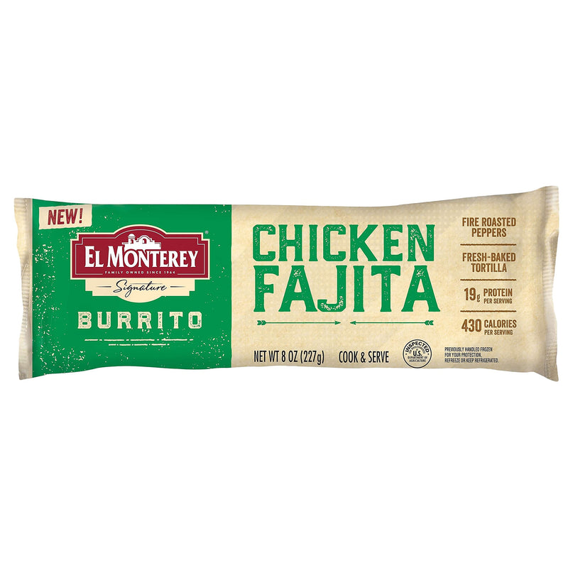 El Monterey Chicken Fajita Burrito, 8 oz, 12/Pack (220-02480)