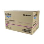 ProWorks Exam Grade Disposable Nitrile Gloves, Powder-Free, Large, 5.5 mil Thick, 9.5" Long, Blue, 100/Box, 10 Boxes/Carton