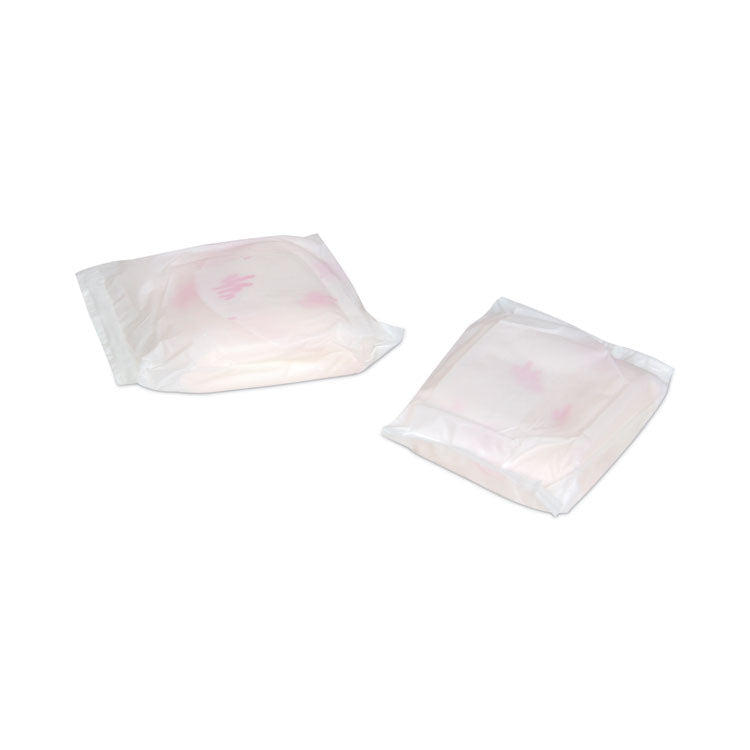 Generic Packaged Sanitary Pads, Regular Absorbency, 24/Pack, 24 Packs/Carton