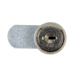 Dual Channel Vendor Coin Box Lock, Metal, 1.5 x 0.63 x 0.94, Silver