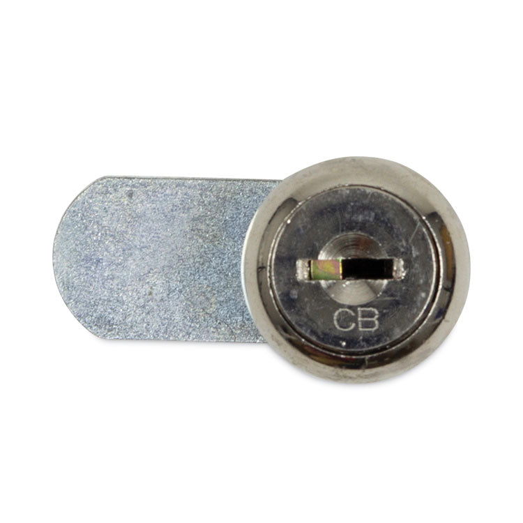 Dual Channel Vendor Coin Box Lock, Metal, 1.5 x 0.63 x 0.94, Silver