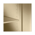 Assembled 72" High Heavy-Duty Welded Storage Cabinet, Four Adjustable Shelves, 36w X 18d, Putty