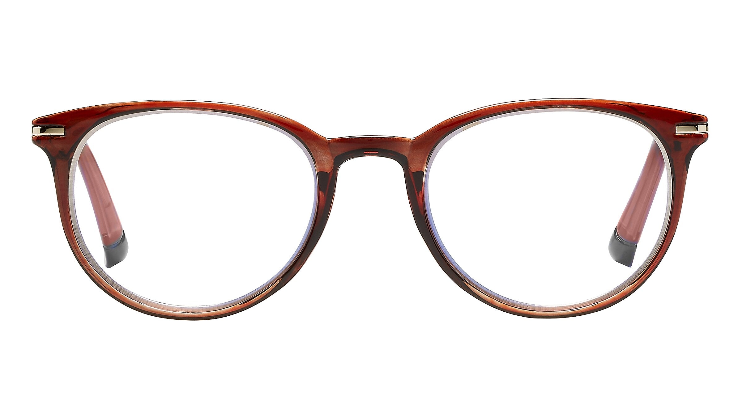 SAV Tri-focus Blue Light +2.00 Reading Glasses, Brown (E2307)