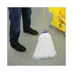 Mop Head, Economical Lie-Flat Head, Rayon Fiber, 32-Oz., White, 12/carton