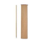 Lie-Flat Screw-In Mop Handle, Lacquered Wood, 1.13" dia x 54", Natural