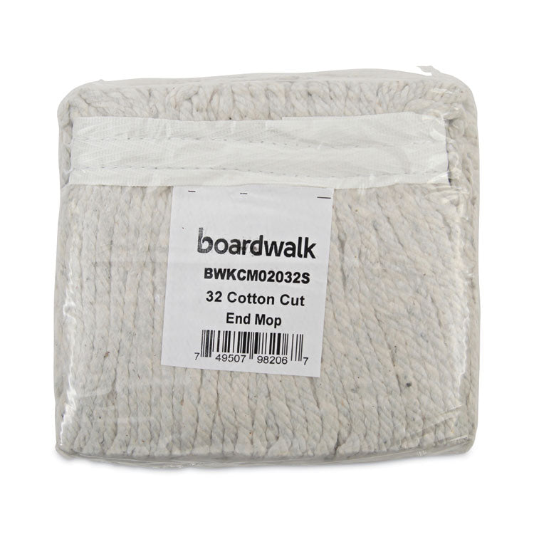 Cotton Mop Head, Cut-End, #32, White, 12/carton