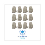 Cotton Mop Head, Cut-End, #32, White, 12/carton