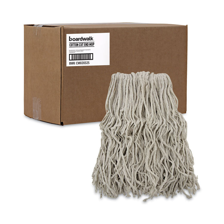 Cotton Mop Head, Cut-End, #32, White, 12/carton