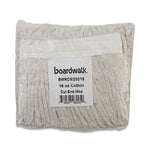 Banded Mop Head, Cotton, Cut-End, White, 16 Oz, 12/carton