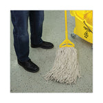 Mop Head, Cotton, Cut-End, White, 4-Ply, 32oz, 12/carton