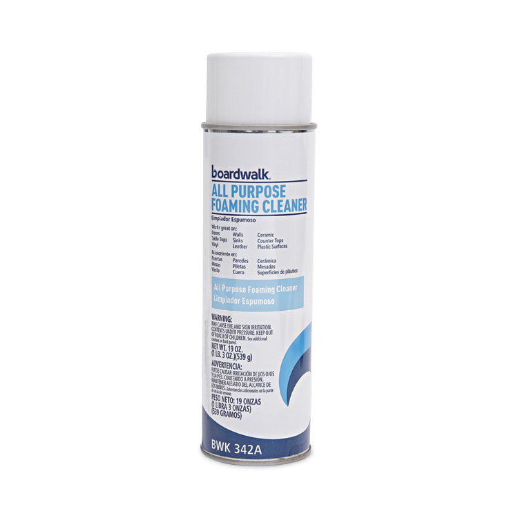 All-Purpose Foaming Cleaner with Ammonia, 19 oz Aerosol Spray, 12/Carton
