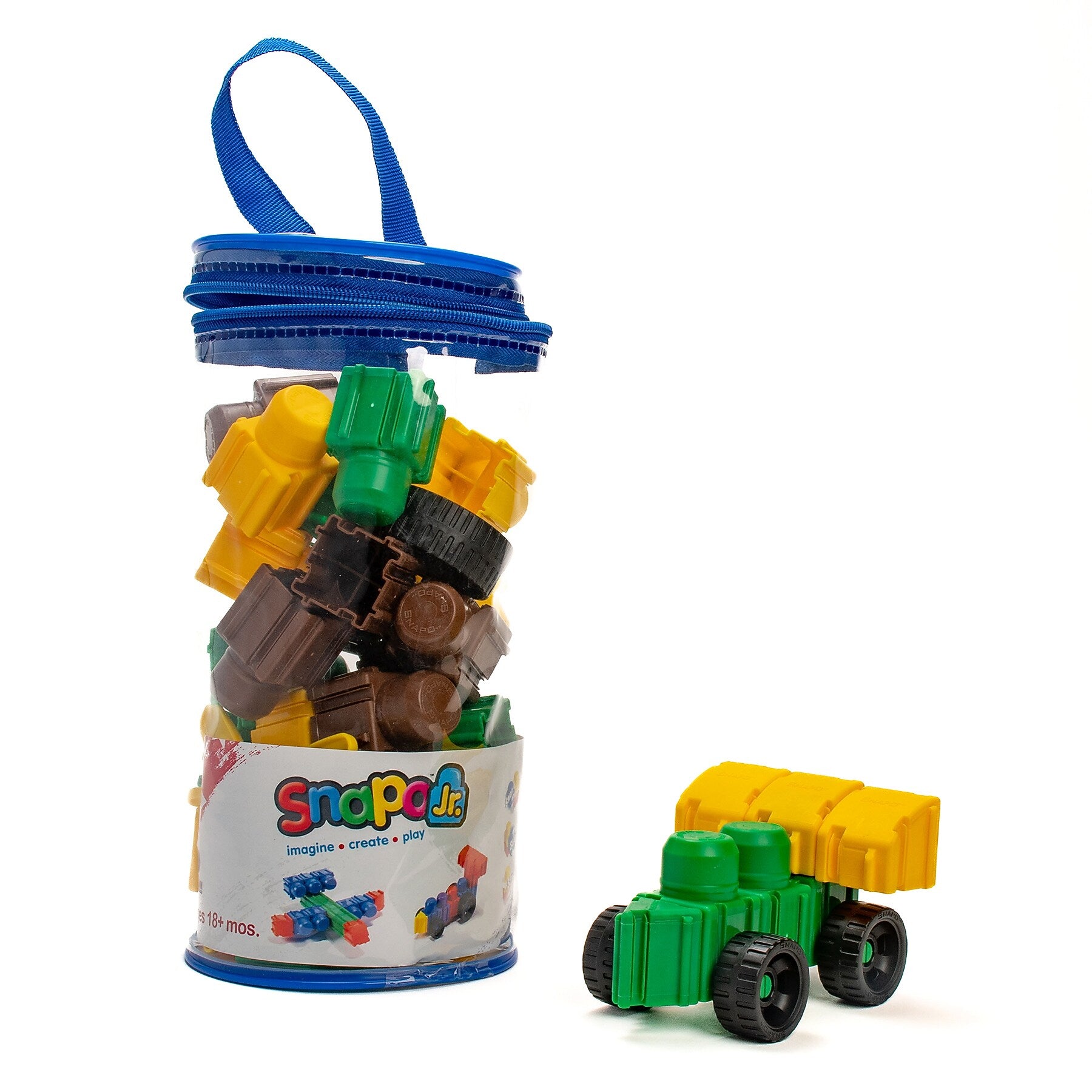 Snapo Jr. Building Blocks Dinosaur Creator Kit, 40 Pieces/Set (SNP3240D)