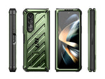 SUPCASE Unicorn Beetle Dark Green Kickstand Case for Samsung Galaxy Z Fold4 (SUP-Galaxy2022-ZFold4-5G-Unicorn-SP-Guld)