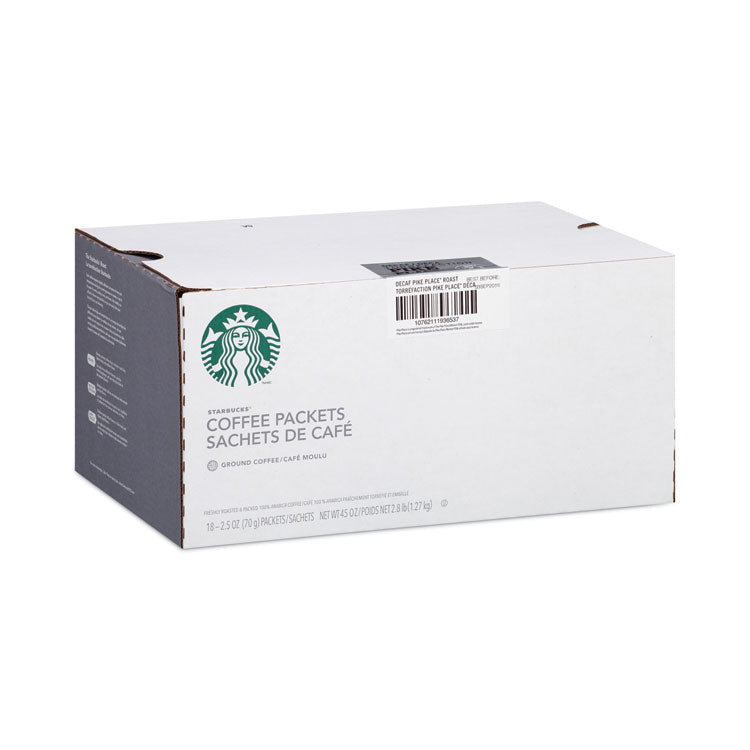 Coffee, Pike Place Decaf, 2.7 oz Packet, 72/Carton
