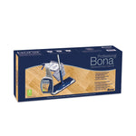 Hardwood Floor Care Kit, 15" Wide Microfiber Head, 52" Blue Steel Handle