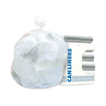 High-Density Waste Can Liners, 16 gal, 12 mic, 24" x 33", Natural, 500/Carton