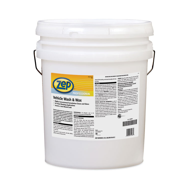 Vehicle Wash and Wax, 5 gal Pail
