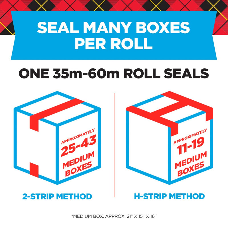 Scotch Heavy Duty Packing Tape, 1.88" x 54.6 yds., Clear, 18/Pack (385018CP)