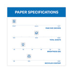 Great White 30 Recycled Print Paper, 92 Bright, 20 lb Bond Weight, 8.5 x 11, White, 500 Sheets/Ream, 5 Reams/Carton