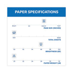Fore Multipurpose Print Paper, 96 Bright, 20 lb Bond Weight, 8.5 x 14, White, 500/Ream