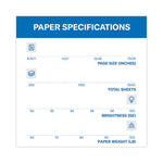 Premium Color Copy Cover, 100 Bright, 100 lb Cover Weight, 8.5 x 11, 250 Sheets/Pack, 6 Packs/Carton