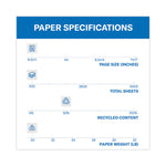 Colors Print Paper, 20 lb Bond Weight, 8.5 x 11, Salmon, 500/Ream