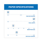 Great White 30 Recycled Print Paper, 92 Bright, 20lb Bond Weight, 8.5 x 11, White, 500/Ream,10 Reams/Carton,40 Cartons/Pallet