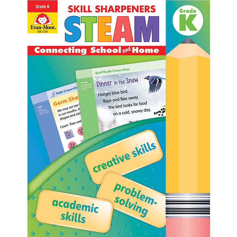 Evan-Moor Educational Publishers Skill Sharpeners STEAM, Grade K (EMC9330)