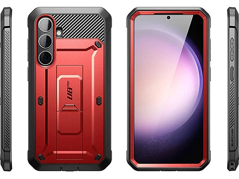 SUPCASE Unicorn Beetle Pro Rugged Case for Samsung Galaxy S24+, Shock Absorbing, Metallic Red (GS24PUBPRSP2SRD)